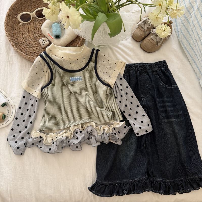 2026新入荷★子供服　トップス+ベスト&ズボン★90〜150