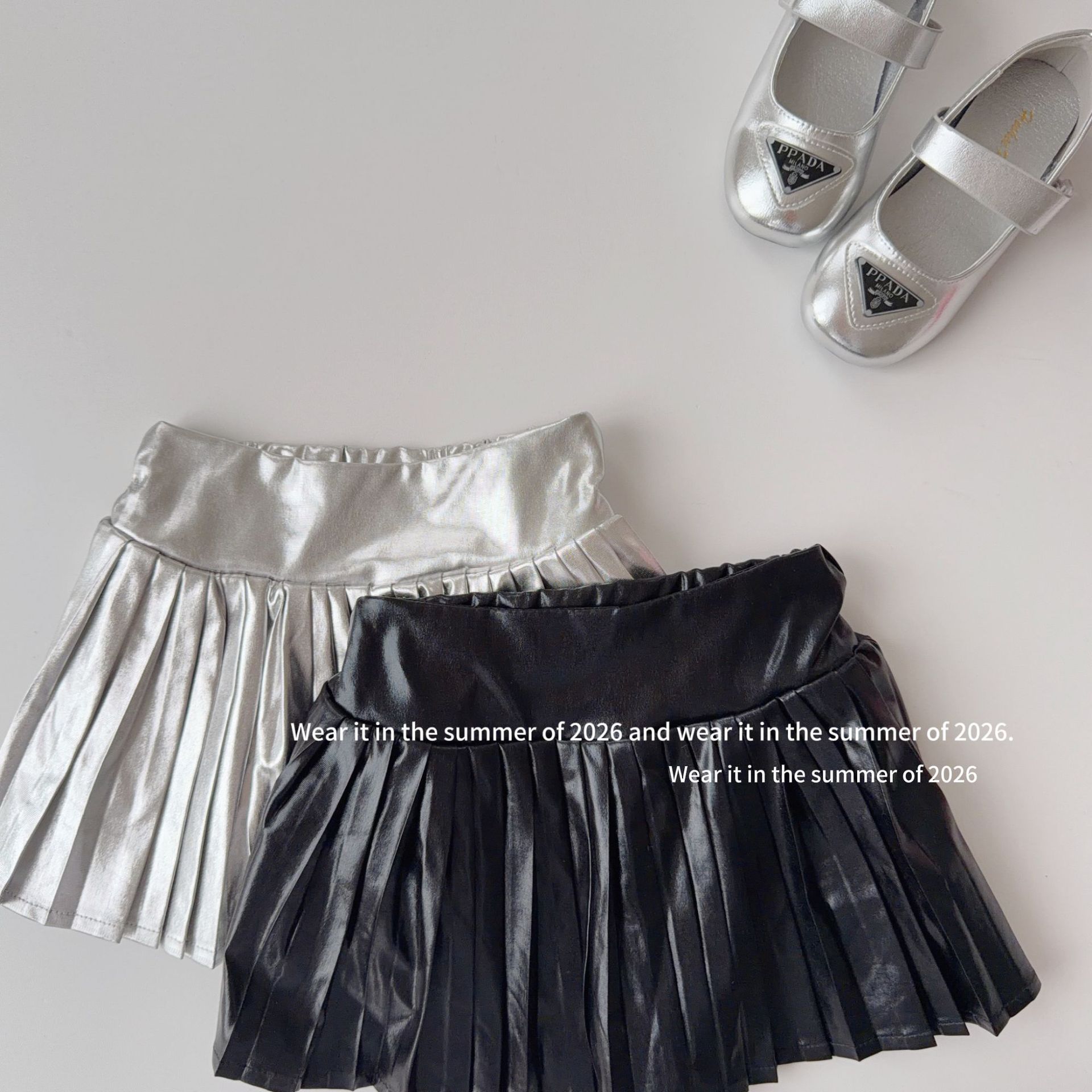 2026新品TQ★子供服　スカート★90cm〜150cm 2色