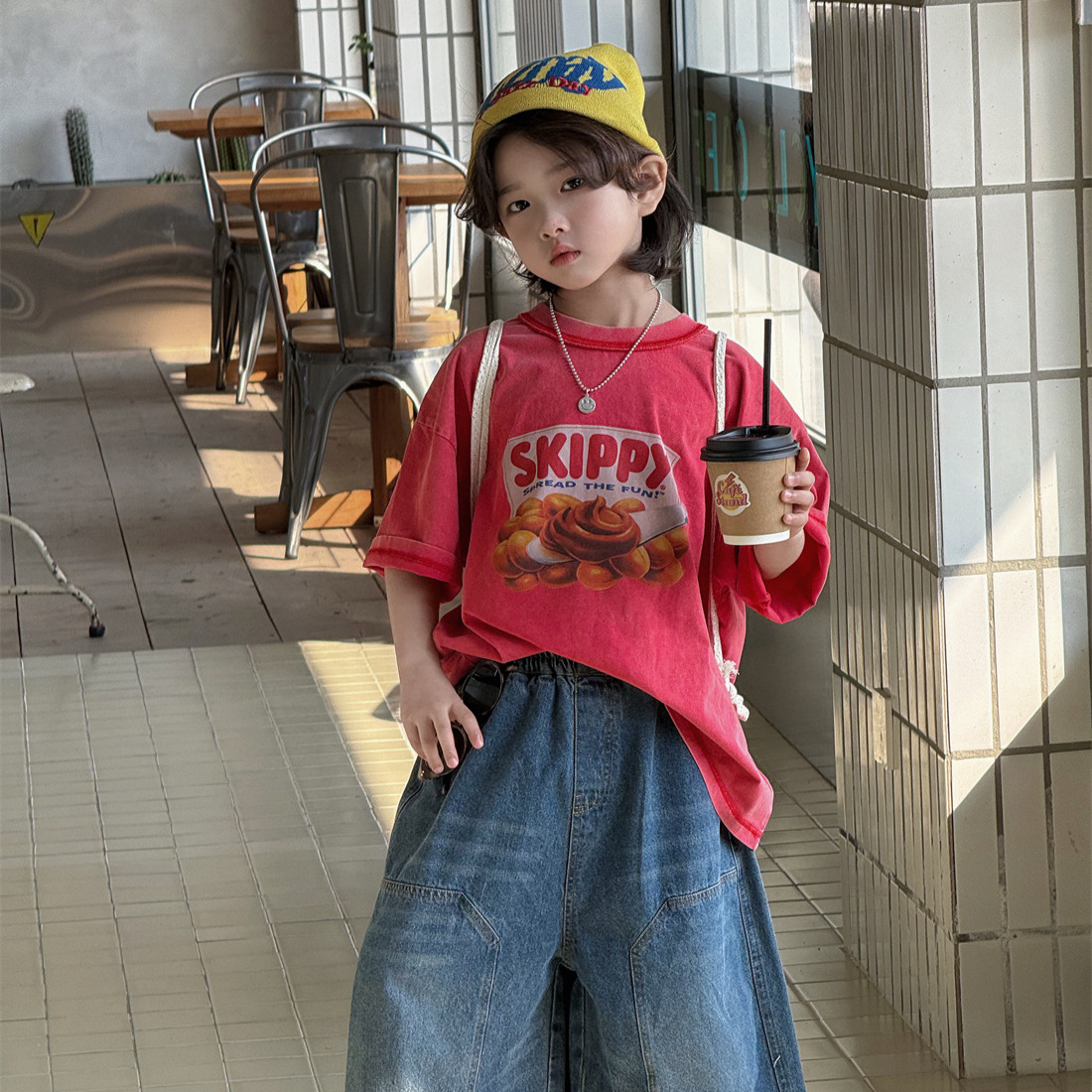 2026★夏新作★韓国風子供服★トップス★100cm〜160cm 2色