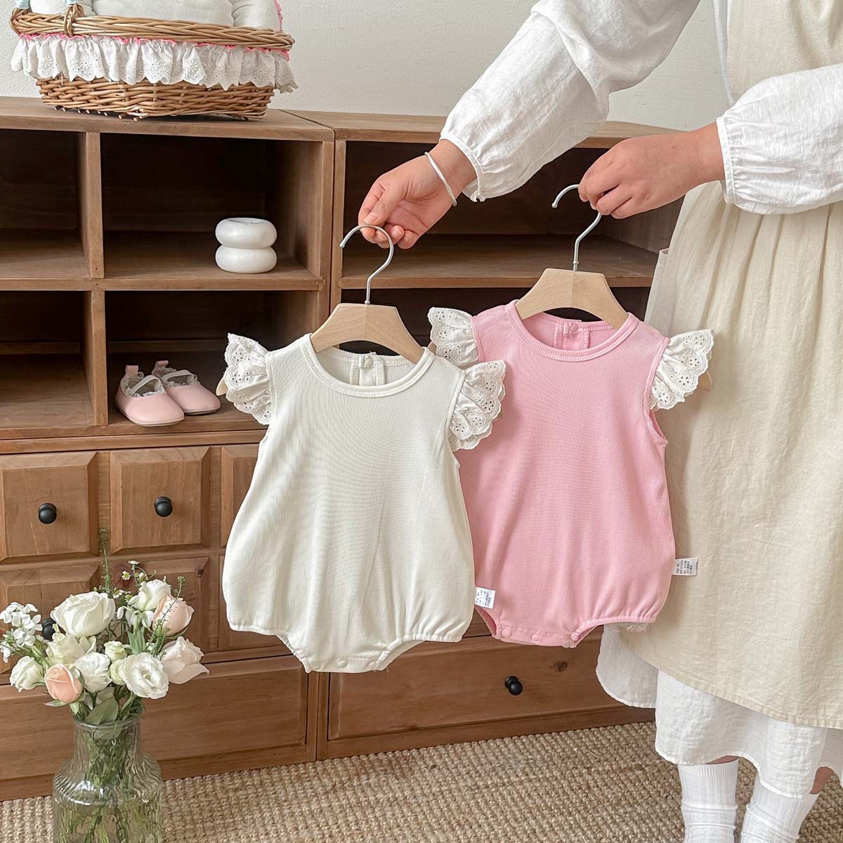 2026新入荷★ベビー服　ロンパース★66cm〜90cm 2色