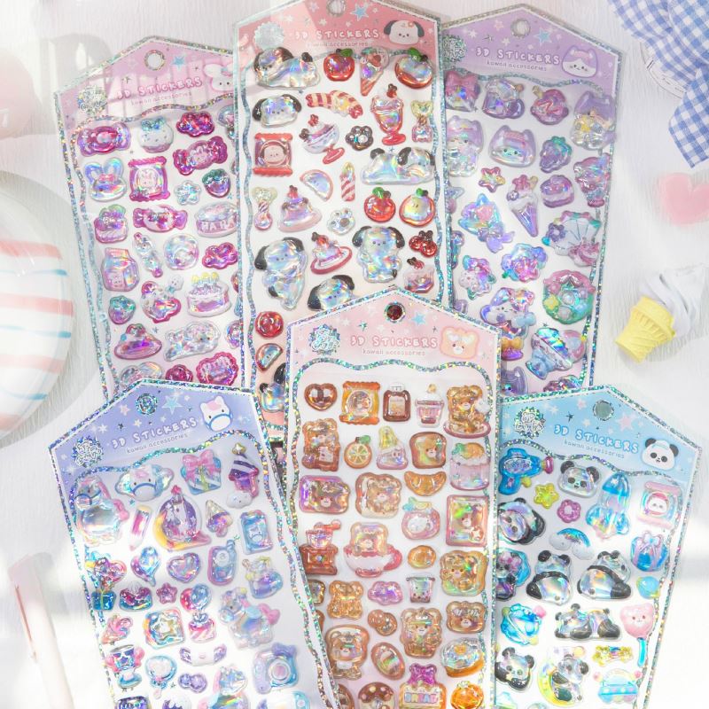 子供お褒めシール★立体★防水ステッカー ★DIY デコレーション用