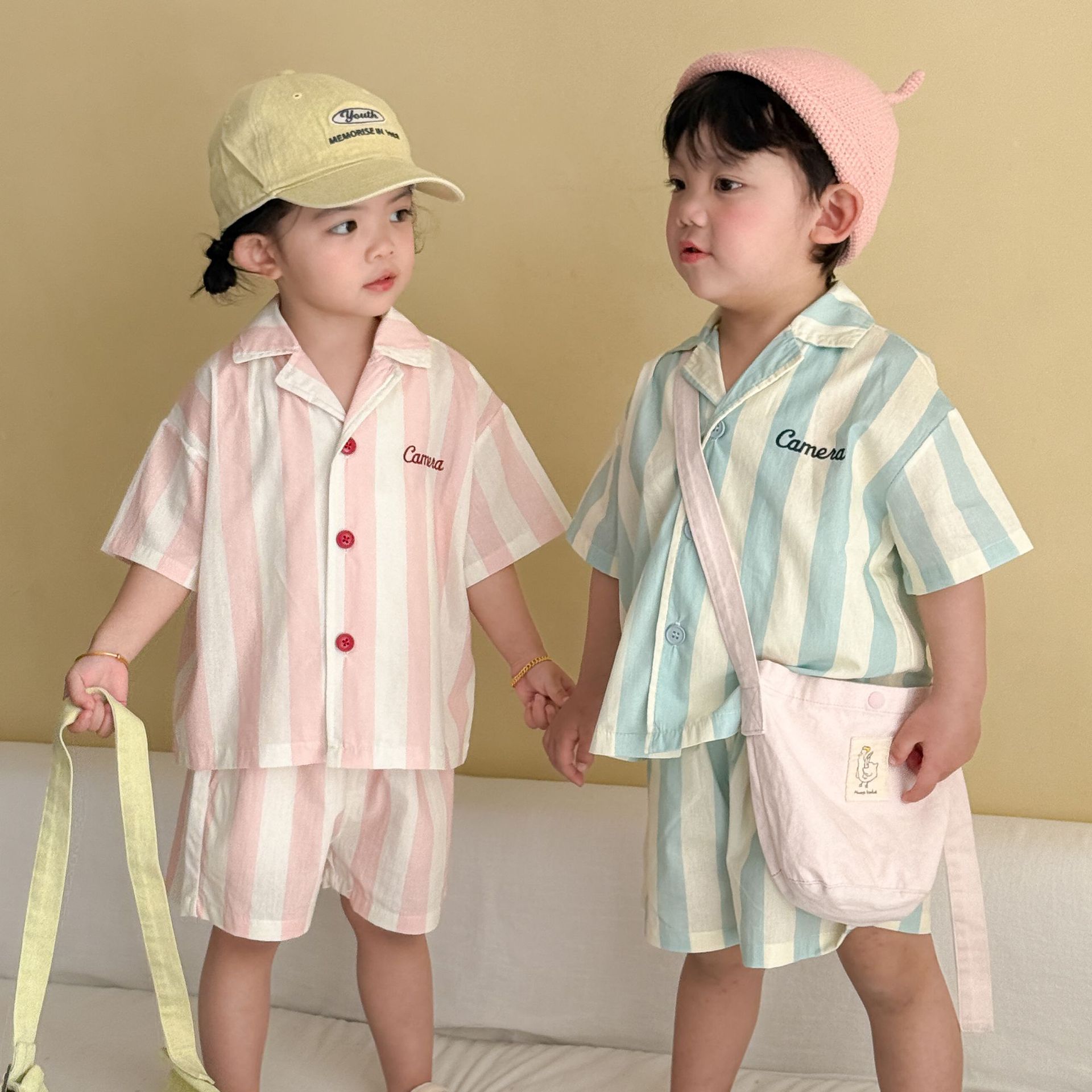 2026新品QMM★子供服　セットアップ★80cm〜150cm 2色