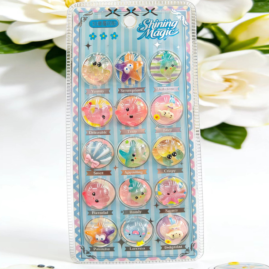 子供お褒めシール★立体★防水ステッカー ★DIY デコレーション用