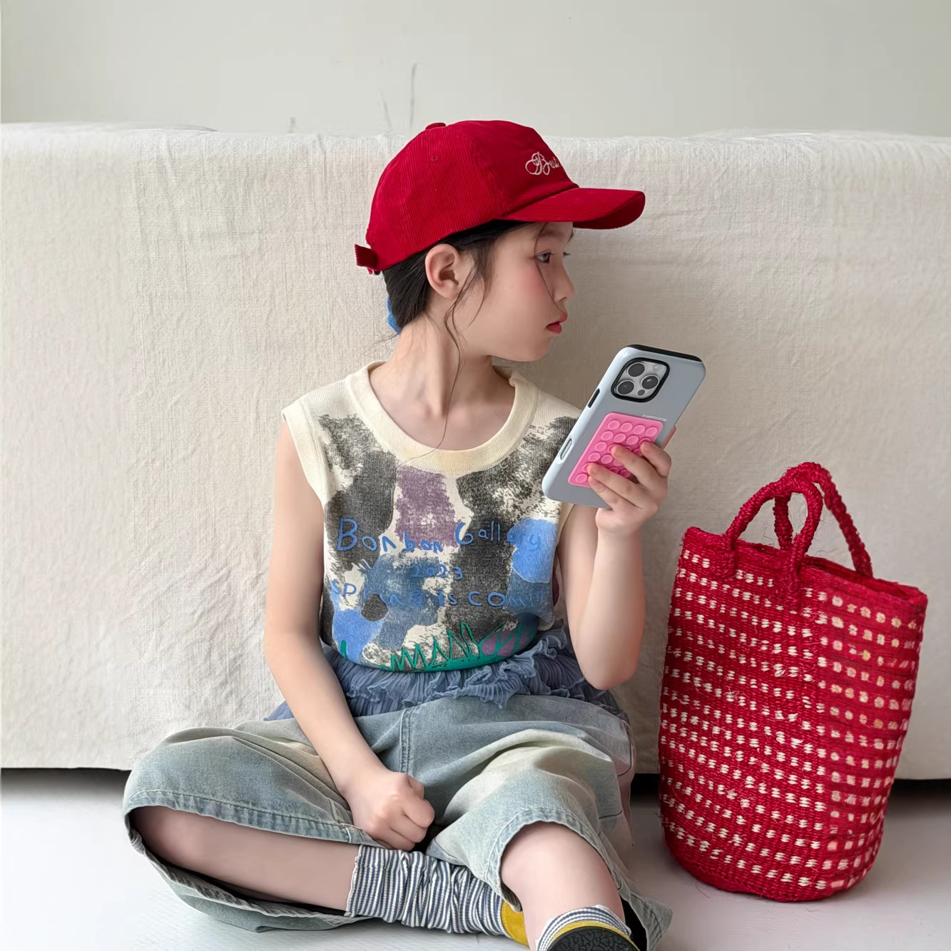 2026新作MXM★子供服　ニットベスト&ズボン分けて★100cm〜160cm