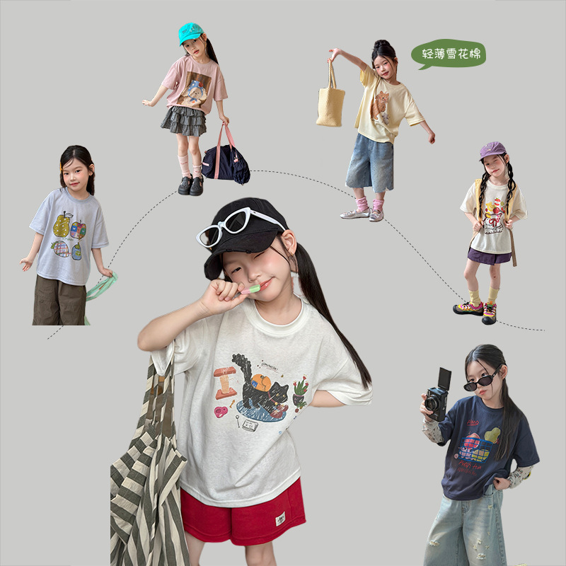 2026★夏新作★韓国風子供服★トップス★100cm〜170cm 6色