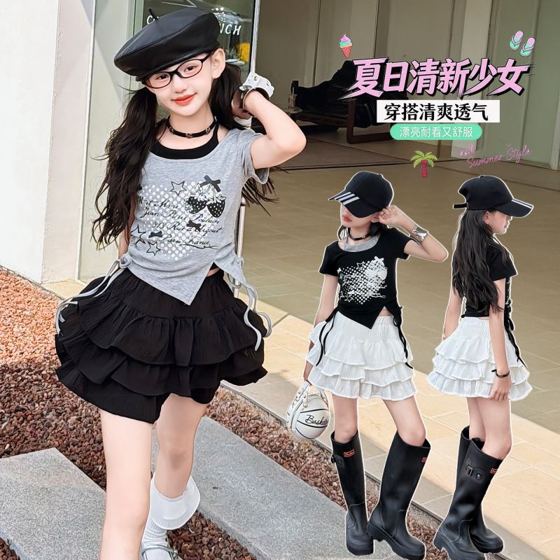 2026★夏新作★韓国風子供服★トップス★スカート★110cm〜170cm 4色