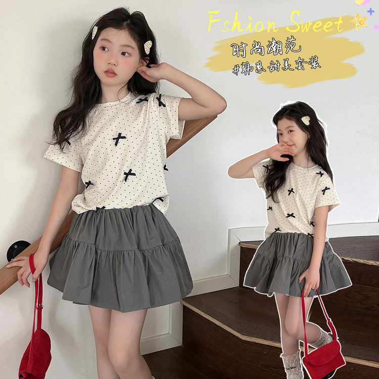 2026★夏新作★韓国風子供服★トップス★スカート★120cm〜170cm 2色