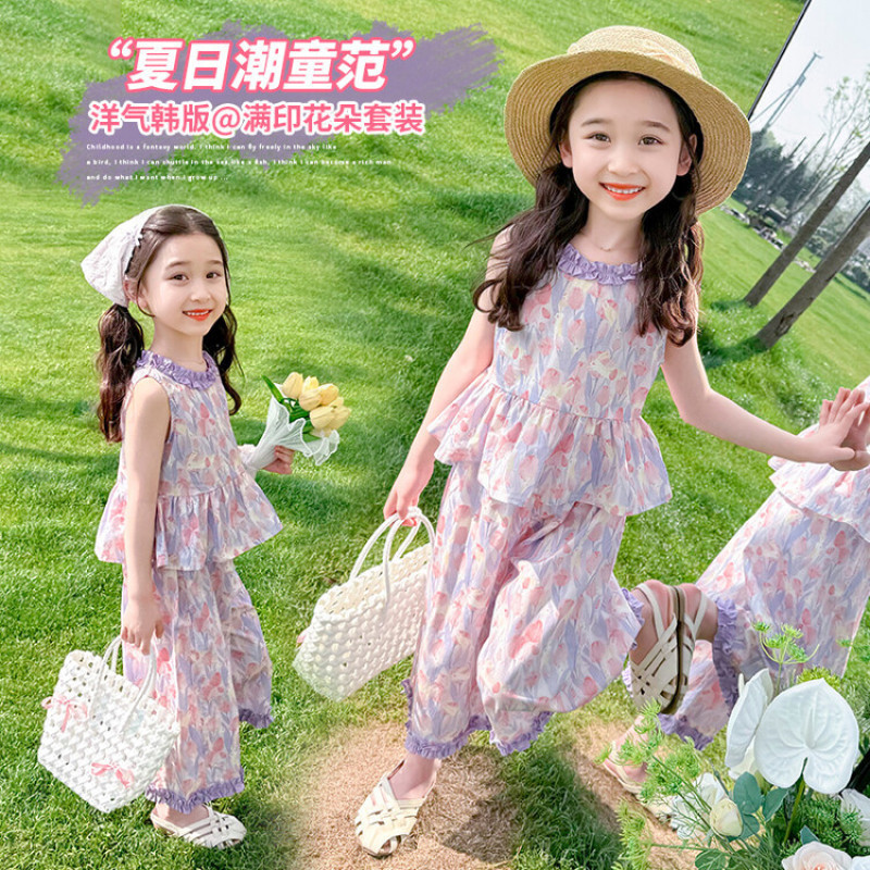2026★夏新作★韓国風ベビー服★トップス+ズボン★100cm〜140cm 2色