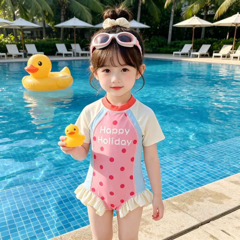 2026新品★子供服　水着+帽子★100cm〜150cm