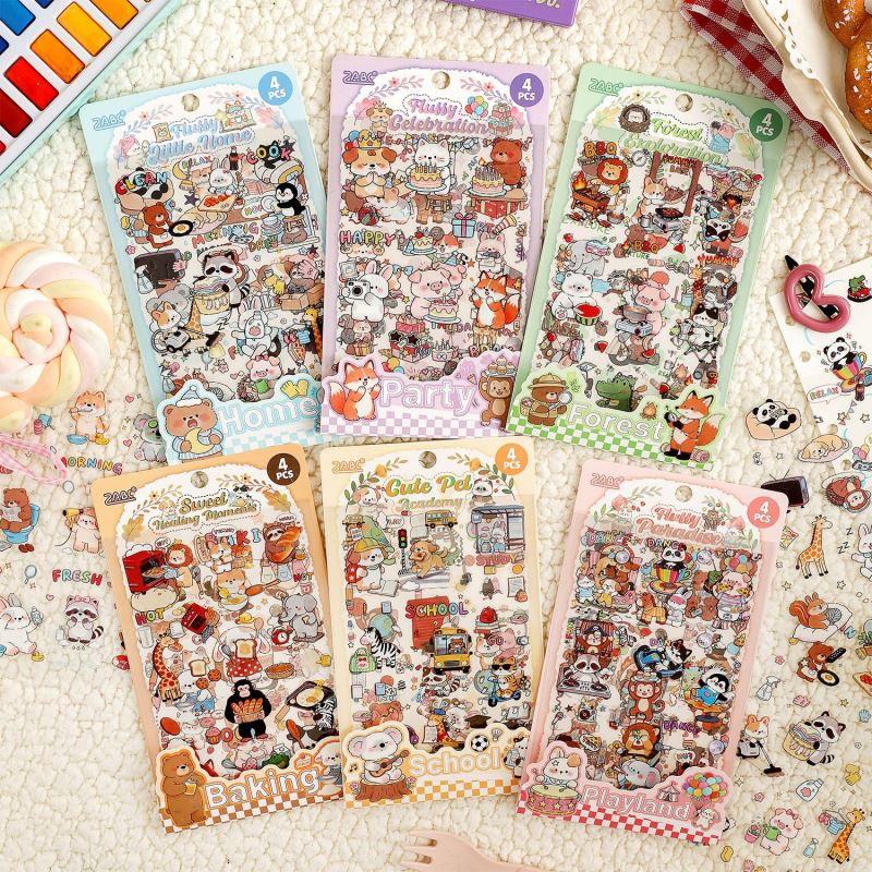 手帳素材シール★ステッカー ★DIY デコレーション用