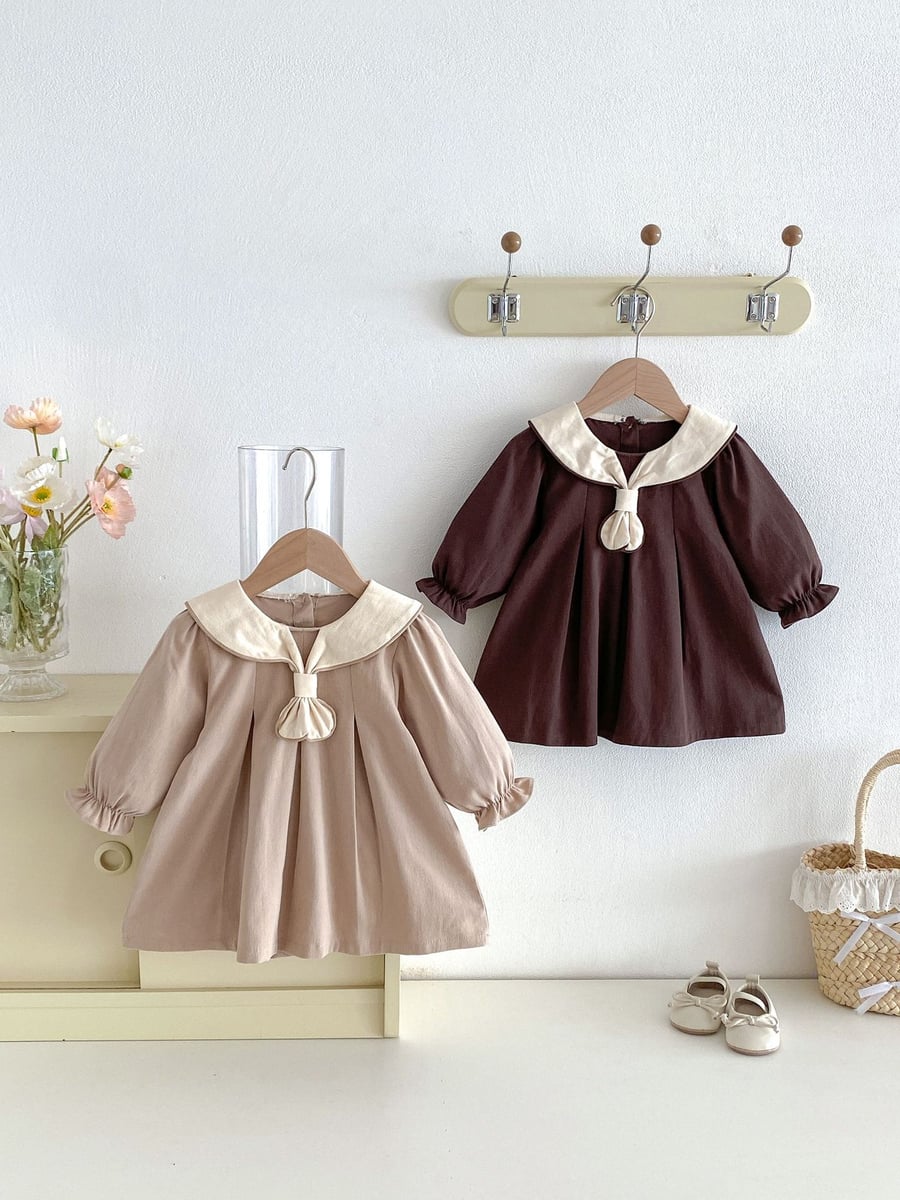 2026秋新品★子供服　ワンピース★73CM〜110cm 2色