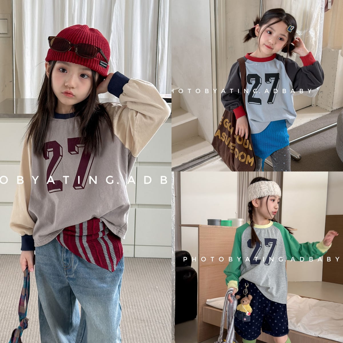 2026秋新品SJ★子供服　トップス★80cm〜130cm 3色