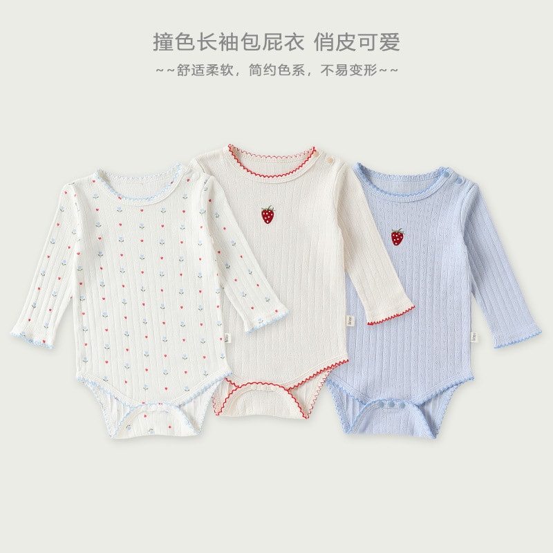 2026秋新入荷★ベビー服　ロンパース★66cm〜90cm 3色