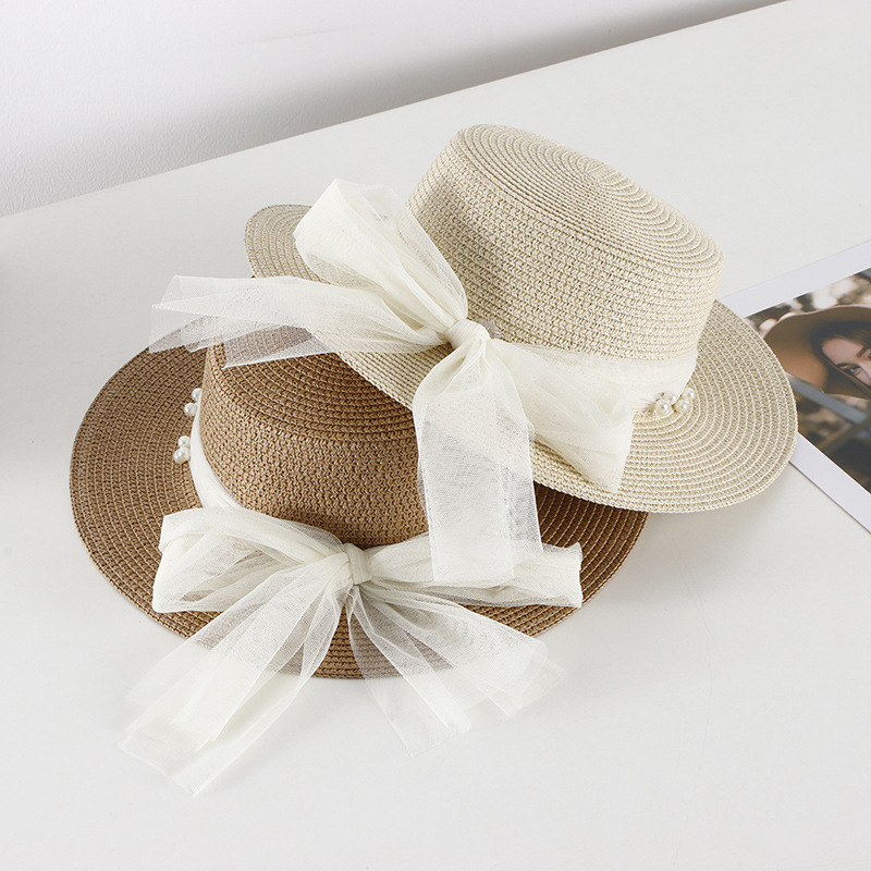 季節の流行・日除け帽・3色・女の子・草編み帽・人気・ファッション帽子