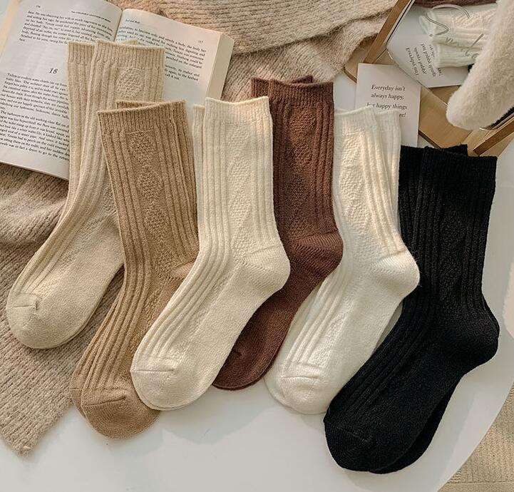 秋冬新作★靴下★レデイース★ソックス★大人用★女性用★韓国風★6色