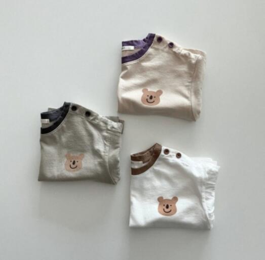 2022★春秋新作★韓国風ベビー服★トップス★Tシャツ★3色73-100CM