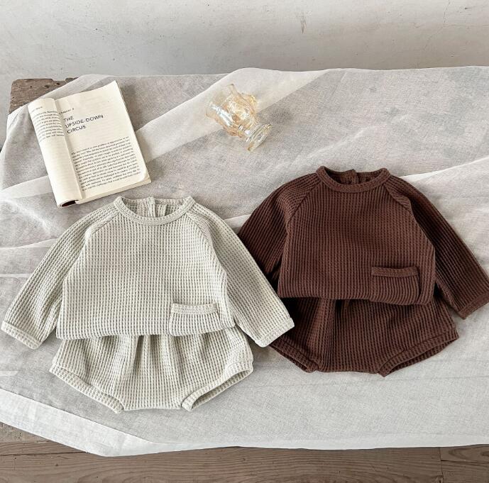 2023新作★トップス+パンツ★セットアップ★子供服★ベビー★韓国風子供服★2色★66-100CM