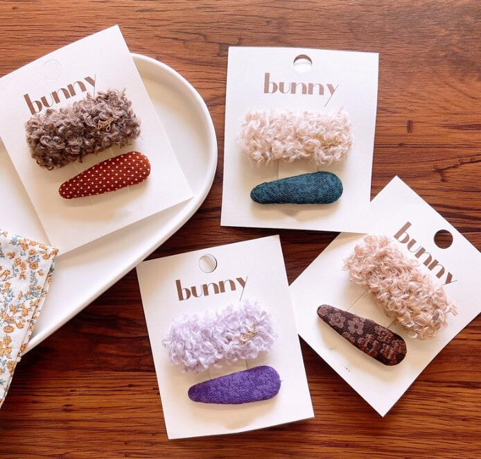 子供用★キッズ女の子★髪飾り★まとめ髪用★ヘアアクセサリー★2枚入り★ヘアピン★多色