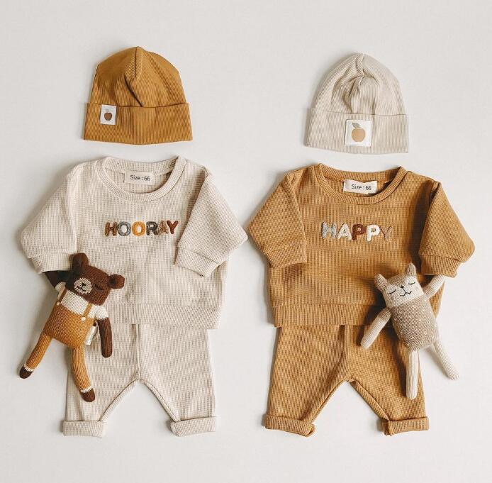 子供服★トップス+ズボン★セットアップ★韓国風子供服★ベビー★男女兼用★2色★66-90CM