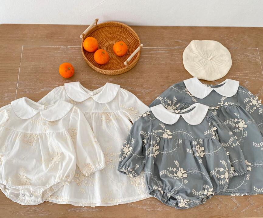 春新作★韓国風子供服★ワンピース★ロンパース★分けて販売★2色80-110CM