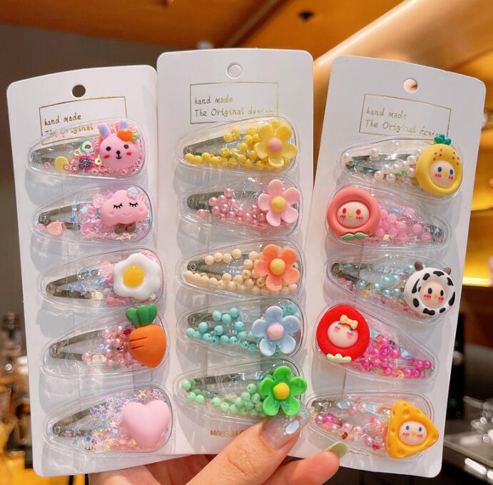 子供用★キッズ★髪飾り★まとめ髪用★ヘアアクセサリー★ヘアピン★5枚入り★多色