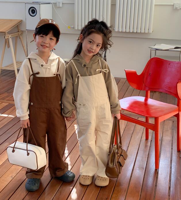 2023★春新作★韓国風子供服★サロペット★男女兼用★2色90-140CM