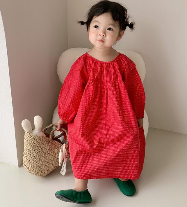 2023★春新作★韓国風子供服★ワンピース★2色80-140CM