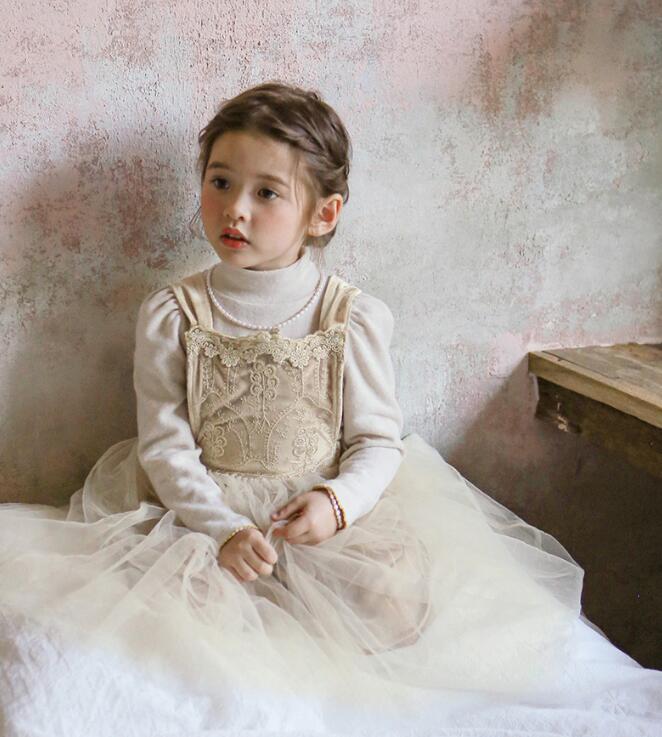 2023年★子供服　ベストワンピース★90-150cm★2色