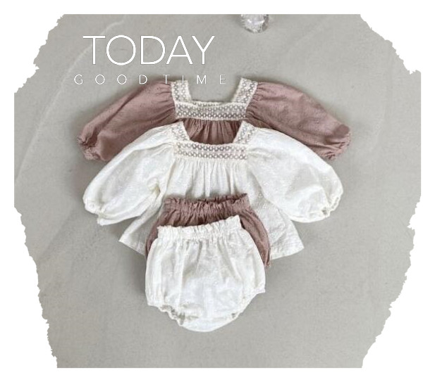 子供服★トップス+パンツ★セットアップ★韓国風子供服★ベビー★2色★66-100CM