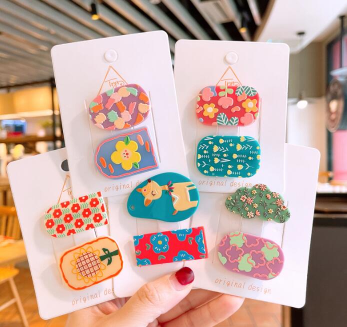 子供用★キッズ★髪飾り★まとめ髪用★ヘアアクセサリー★ヘアピン★2枚入り★多色