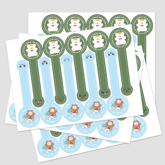 ★thank you★粘着シール★10シート