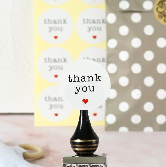 包装資材★thank you★粘着シール★12p
