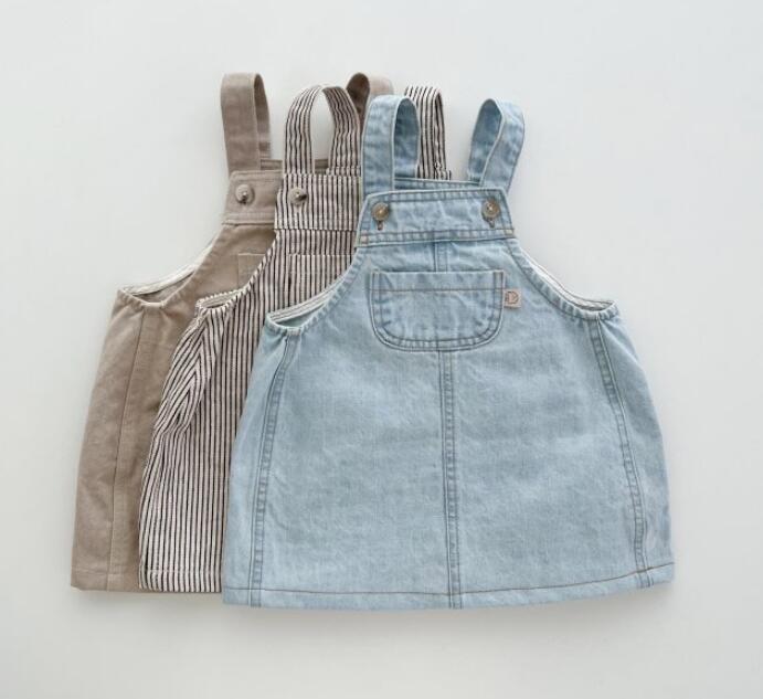 2023新品★子供服　サロペットワンピース★80-130cm★3色