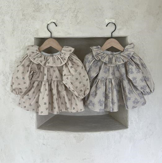 2023春新品★子供服　ワンピース　66-90cm★2色