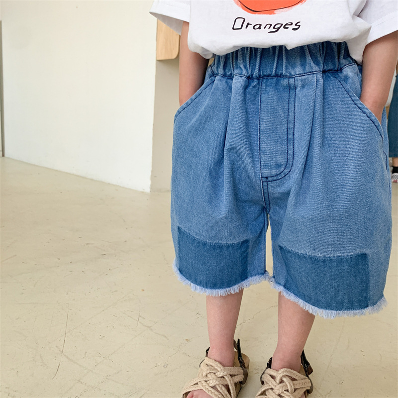 お勧め 春夏新作 男女 ワイドパンツ デニムズボン ジーンズ ジーパン レトロ 韓国風子供服 80-130