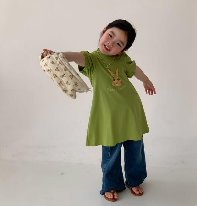 2023夏新品★子供服　ワンピース★80-130cm★2色