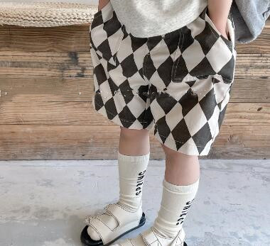 ★春夏新作★キッズ用アパレル★パンツ★チェック柄★80-130