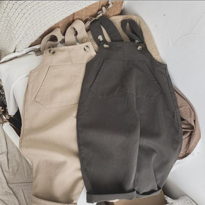 子供服★サロペット★韓国風子供服★★キッズ★男女兼用★無地★2色★80-120CM