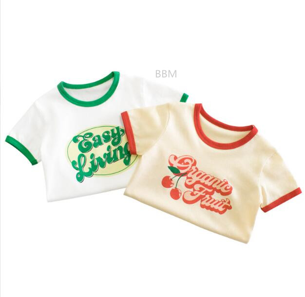 2023★春夏新作★韓国風子供服★トップス★Tシャツ★2色90-140CM