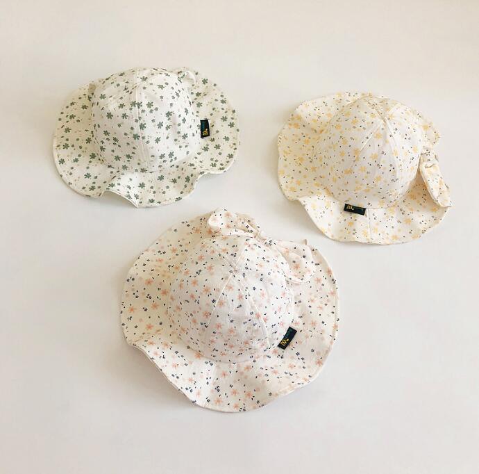 子供用★帽子★バケットハット★日焼け防止★花柄★ベビー★可愛い★5色
