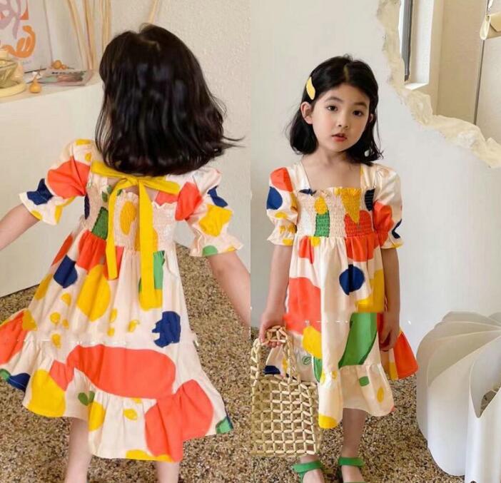 子供服★ワンピース★韓国風子供服★キッズ女の子★半袖★7-15#