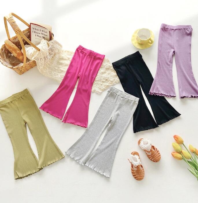 子供服★ズボン★ボトムス★韓国風子供服★キッズ女の子★無地★5色★90-140CM