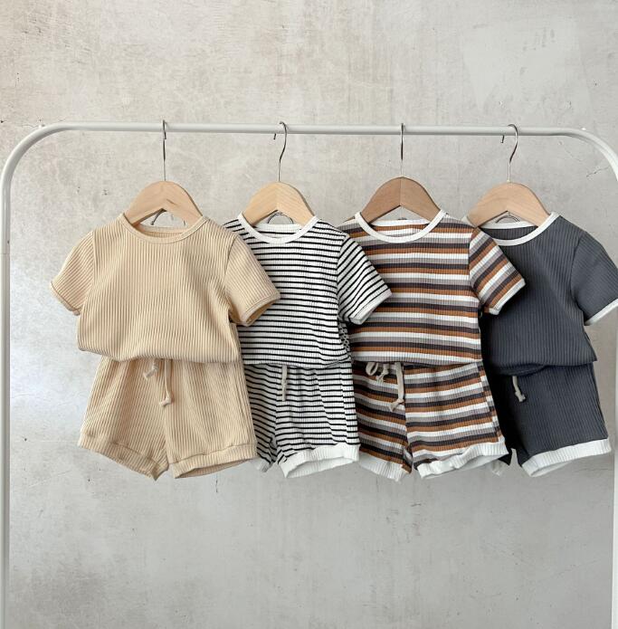 2023★春夏新作★韓国風ベビー服★トップス+ズボン2セット★4色66-100CM