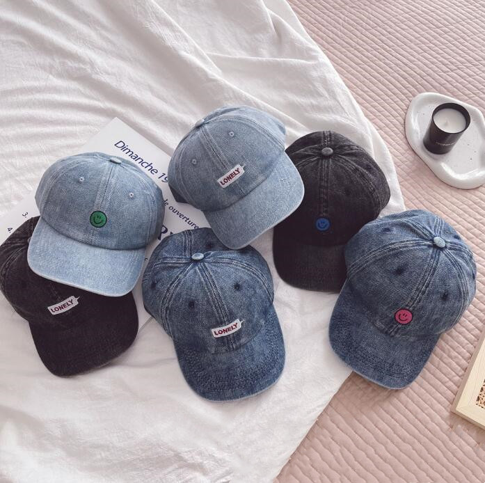 子供用★帽子★キャップ★野球帽★男女兼用★日焼け防止★ベビー★デニム★6色