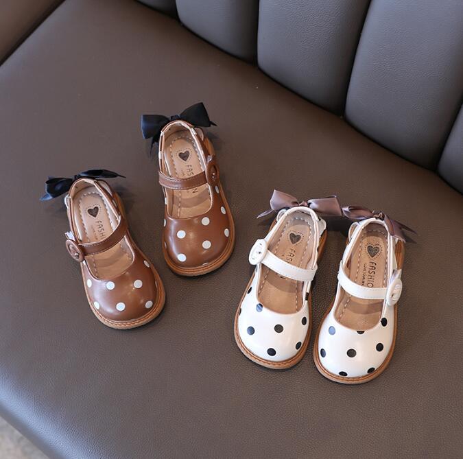靴★子供靴★キッズ靴★シューズ★キッズ女の子★水玉★可愛い★2色「21-30#」