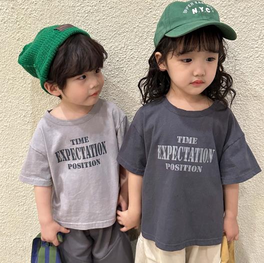 2023夏新品★子供服　トップス　半袖　80-150cm★2色