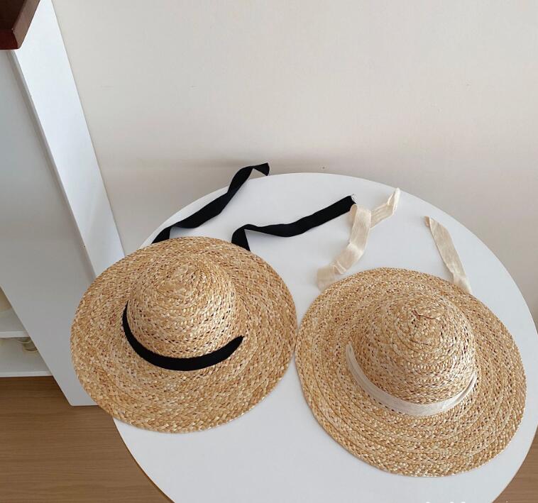 2023新品★子供用★草編み帽子★2色選べ