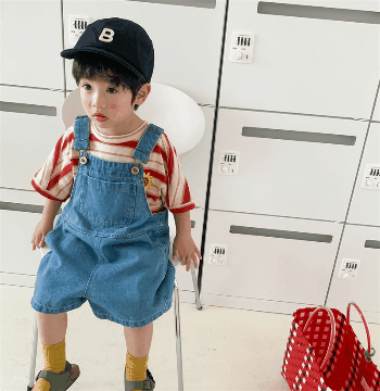 お勧め 春夏新作 子供服 男女連体ズボン ワイドパンツ デニムズボン ジーンズ ジーパン サロペット80-130