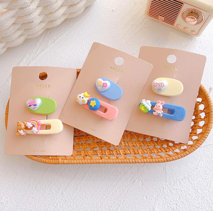 子供用★キッズ★髪飾り★まとめ髪用★ヘアアクセサリー★ヘアピン★2枚入り★可愛い★多色