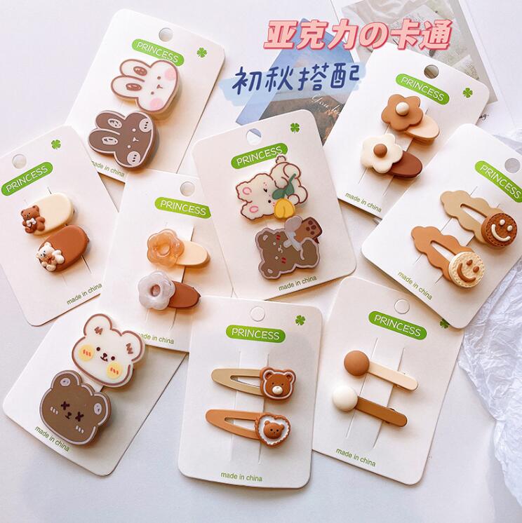 新型★可愛い子供用★髪飾り　ヘアビン★アクセサリー★7種